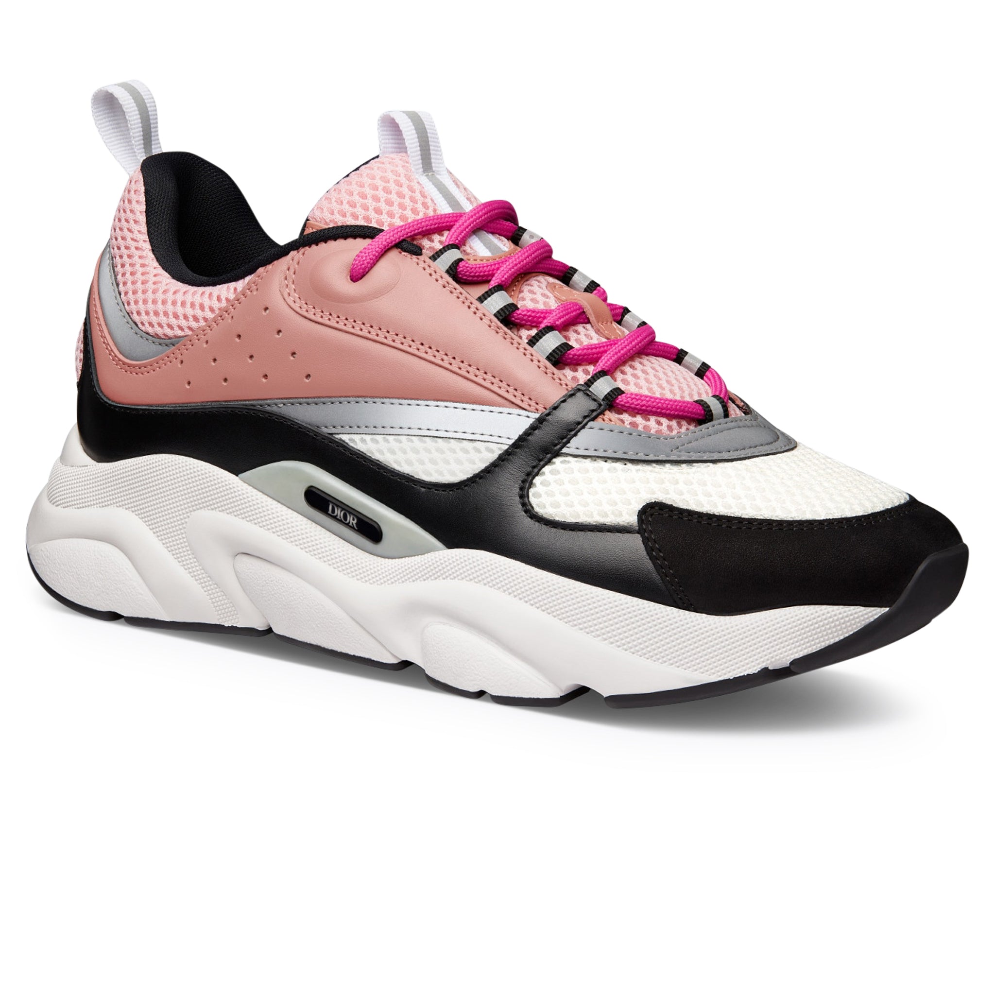 Image of Dior B22 Pink White Black Calfskin Trainer